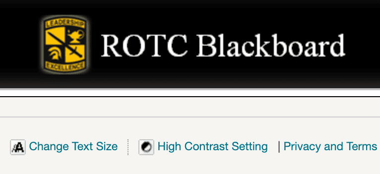 rotc blackboard